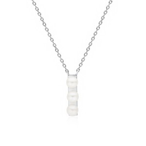 Colier argint cu perle naturale albe Trilogy DiAmanti SK22526N_W-G (Argint 925‰ 2,55 g.)